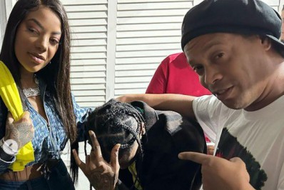 Ludmilla comemora encontro com Ronaldinho Gaúcho e Travis Scott