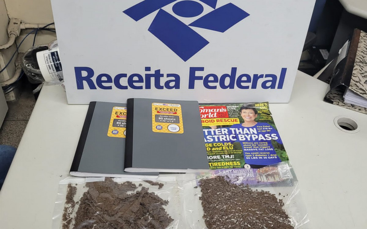 Receita Federal apreendeu haxixe e outros derivados de maconha em encomendas postais no Aeroporto Galeão - Divulgação