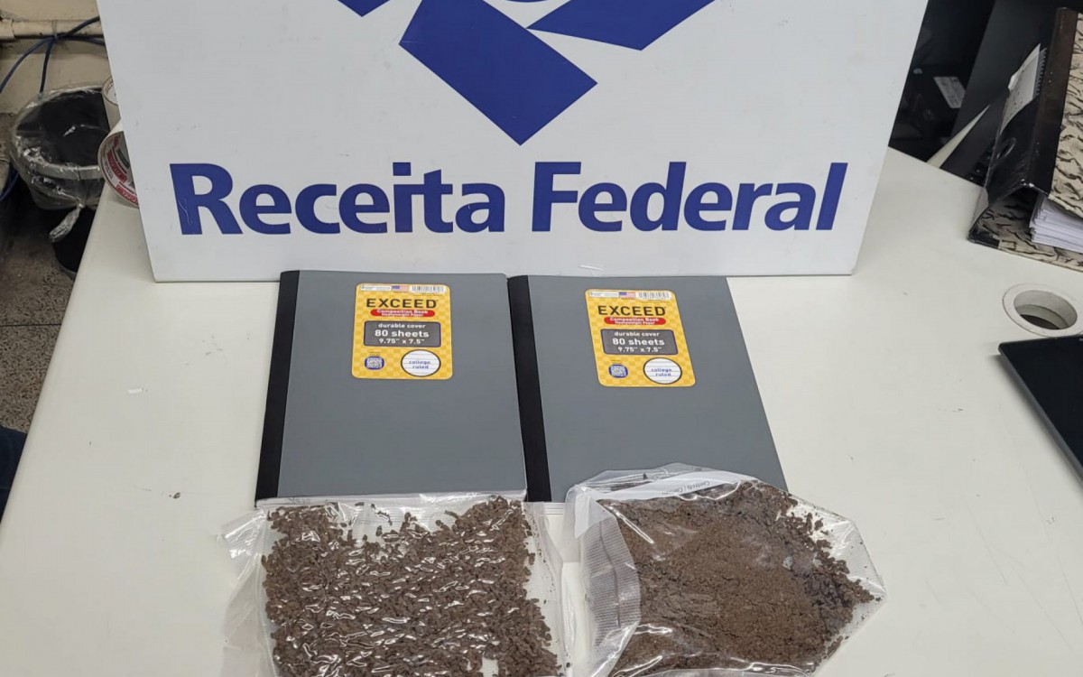 Receita Federal apreendeu haxixe e outros derivados de maconha em encomendas postais no Aeroporto Galeão - Divulgação