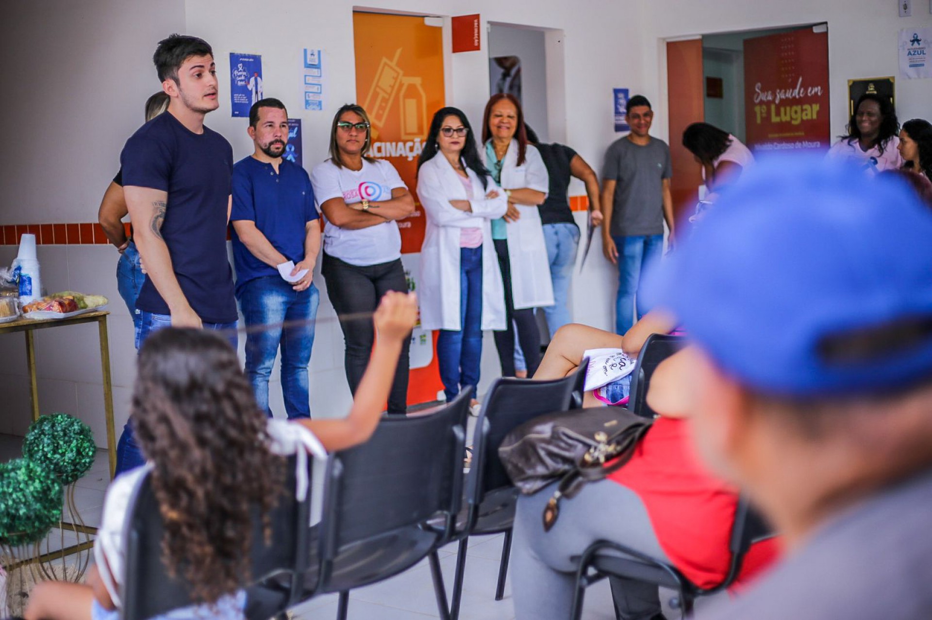 Durante a campanha de conscientização e prevenção são feitas palestras - Rafael Barreto / PMBR