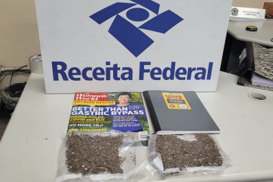 Receita Federal apreende mais de R$ 18 mil em maconha no Galeão
