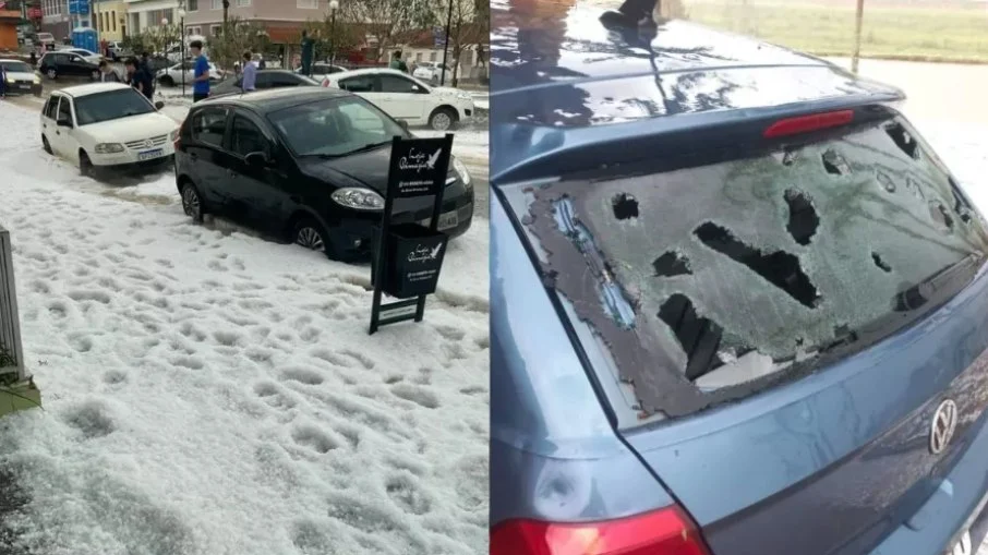 Em Minas, chuva de granizo deixa mortos e rastro de destruição