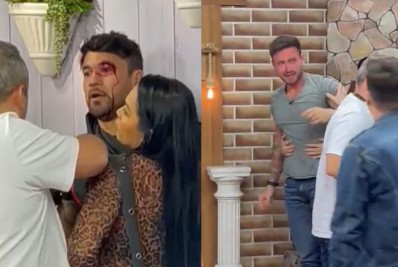 Hadballa troca socos com Vini Buttel e Lucas Santos em gravação