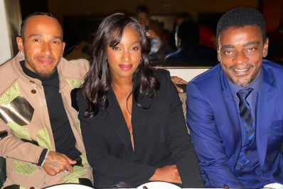 Que trio! Iza encontra Seu Jorge e Lewis Hamilton: 'Jantar extraordinário'