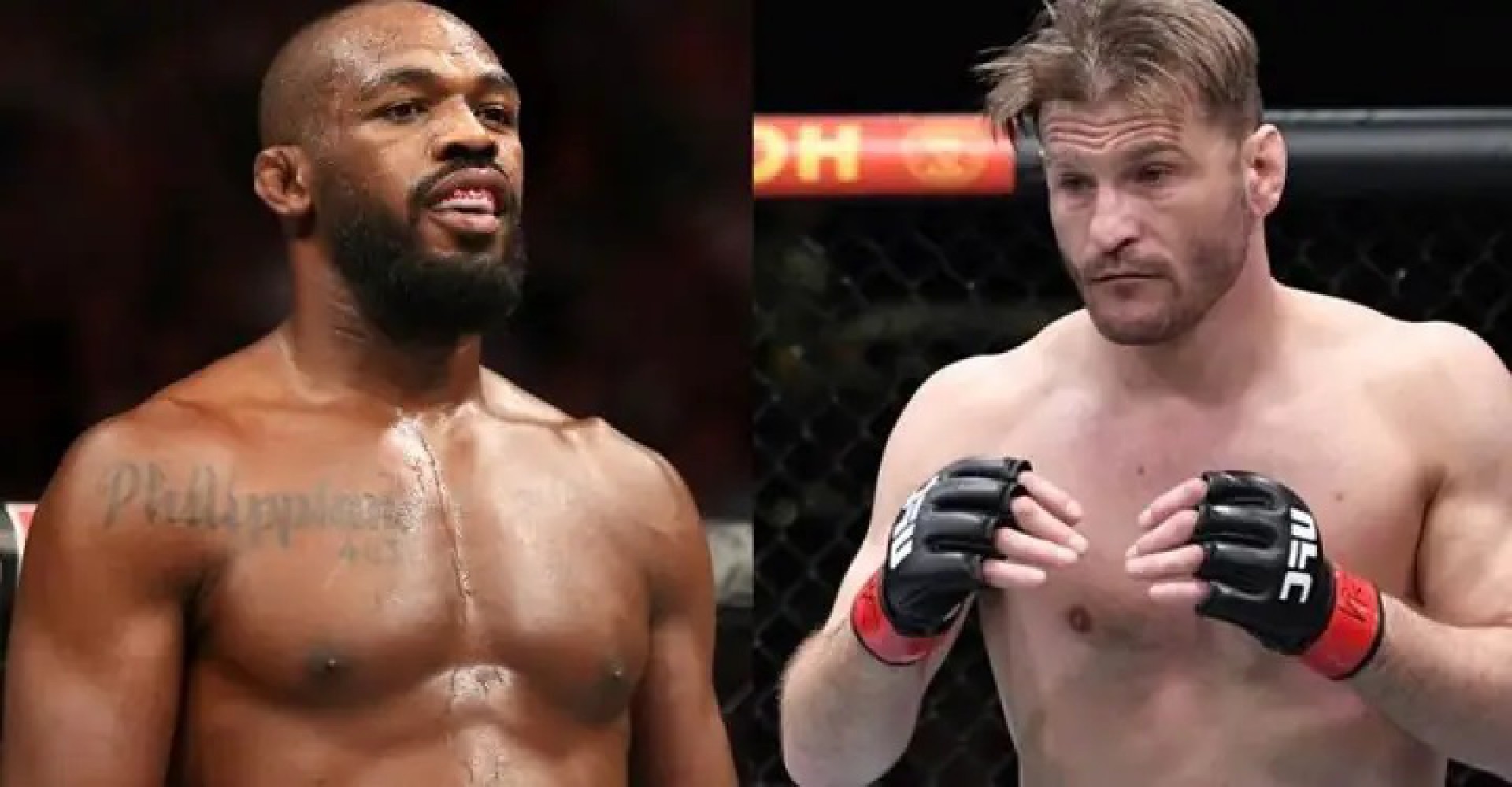 Jon Jones x Stipe Miocic é uma das possibilidades de luta - (Fotomontagem: Reprodução YouTube/TATAME)