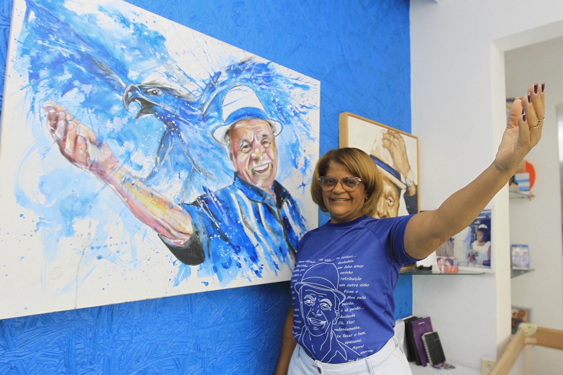 Olinda da Silva Diniz foi casada por 27 anos com Monarco; ela ainda está estudando maneiras de manter o seu legado vivo, discos, composições e fotografias estão guardados - Reginaldo Pimenta / Agencia O Dia