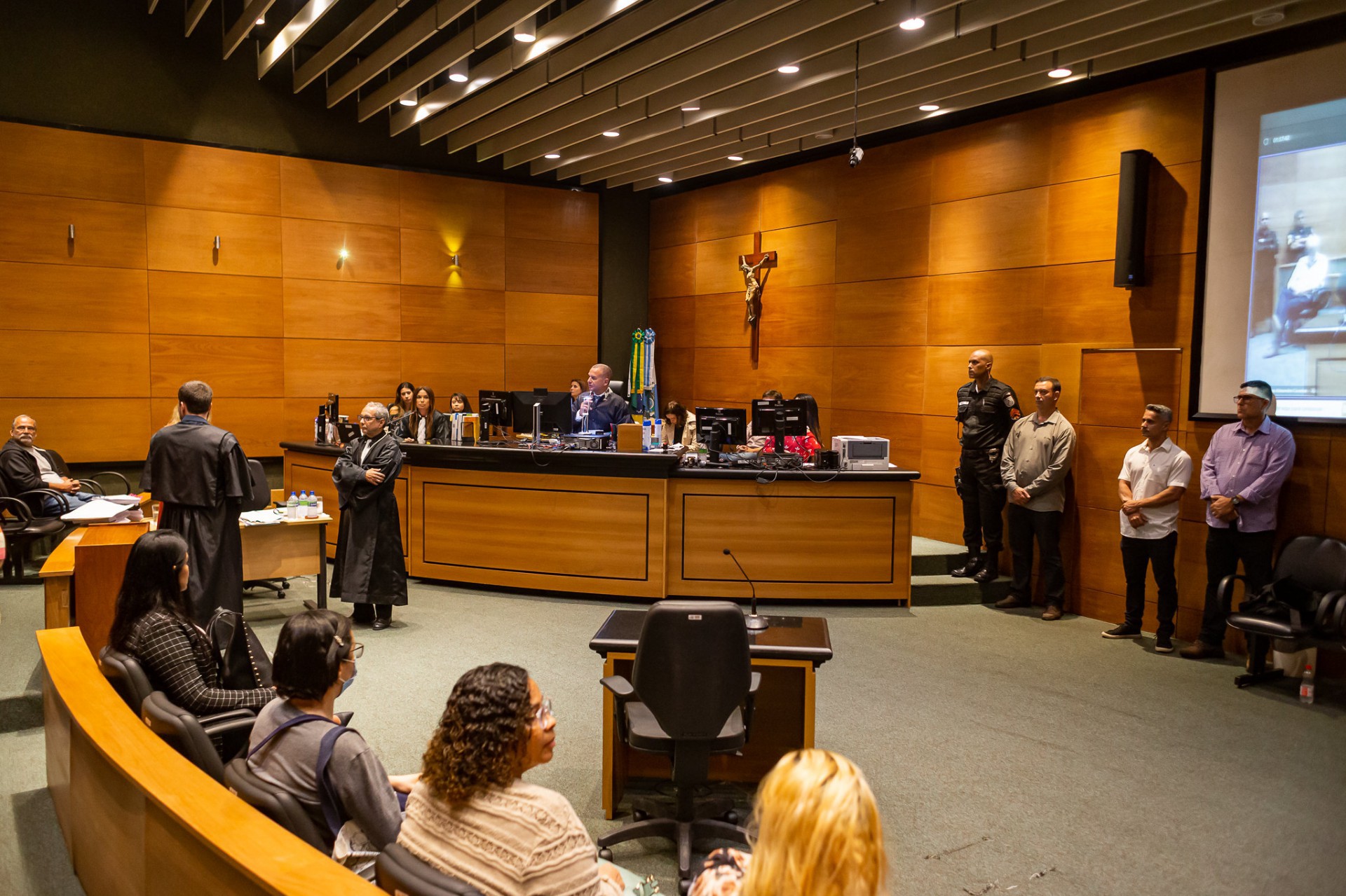 Julgamento do caso Viviane Vieira do Amaral, morta a facadas na frente das filhas em 2020 - Brunno Dantas/TJRJ