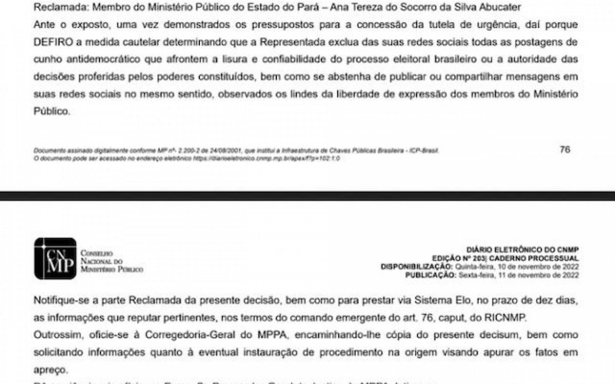 Corregedor do MP manda procuradora bolsonarista do Pará apagar posts  antidemocráticos, Eleições