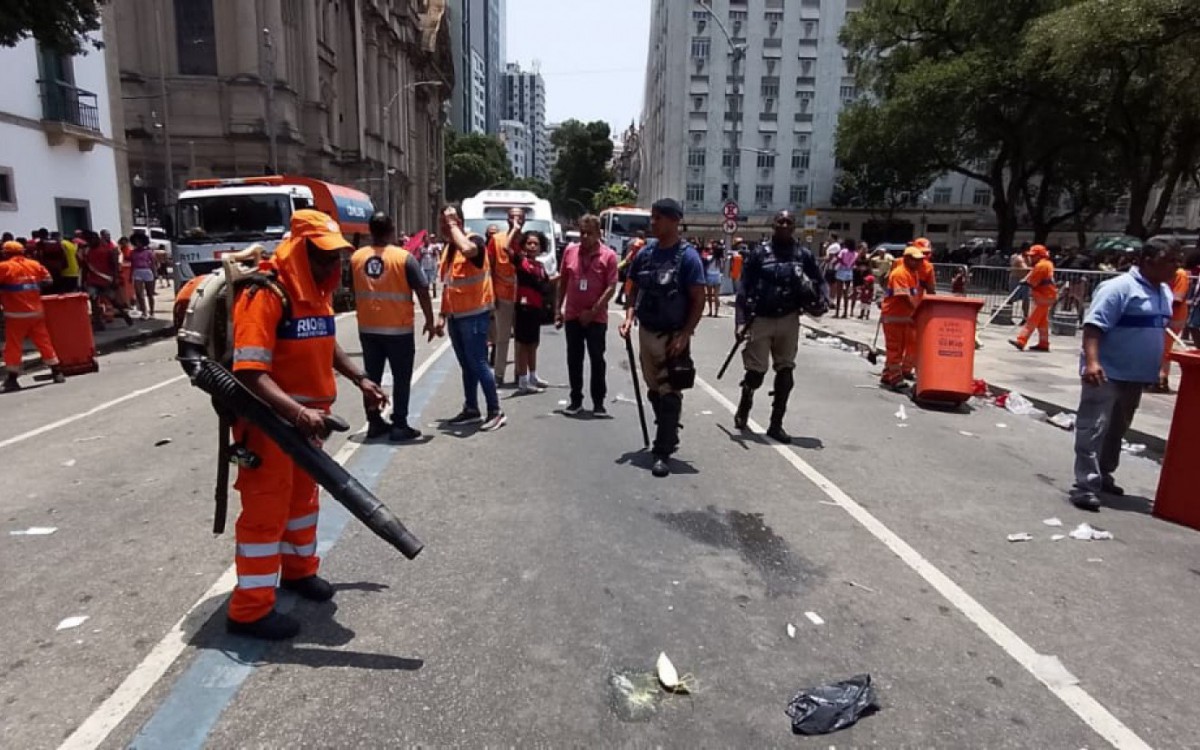 Planejamento operacional teve estrutura semelhante à aplicada nos megablocos do carnaval carioca - Divulgação / Comlurb