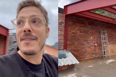 Fábio Porchat exibe detalhes de reforma em mansão: 'Quase vindo morar'