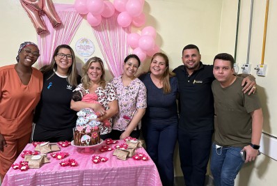 Hospital Municipal de Belford Roxo promove festa para recém-nascida agredida pela mãe