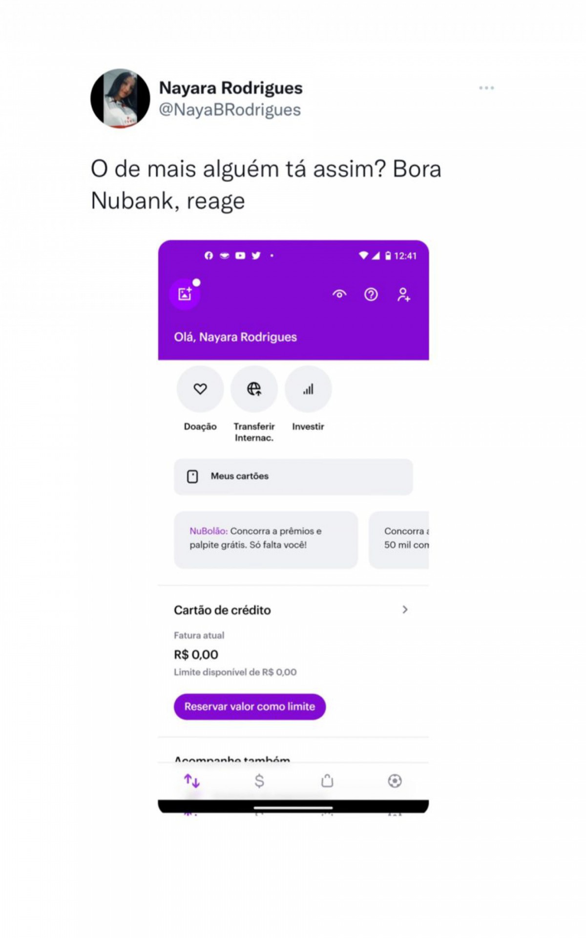 Não Consigo instalar o App da Nubank - NuCommunity