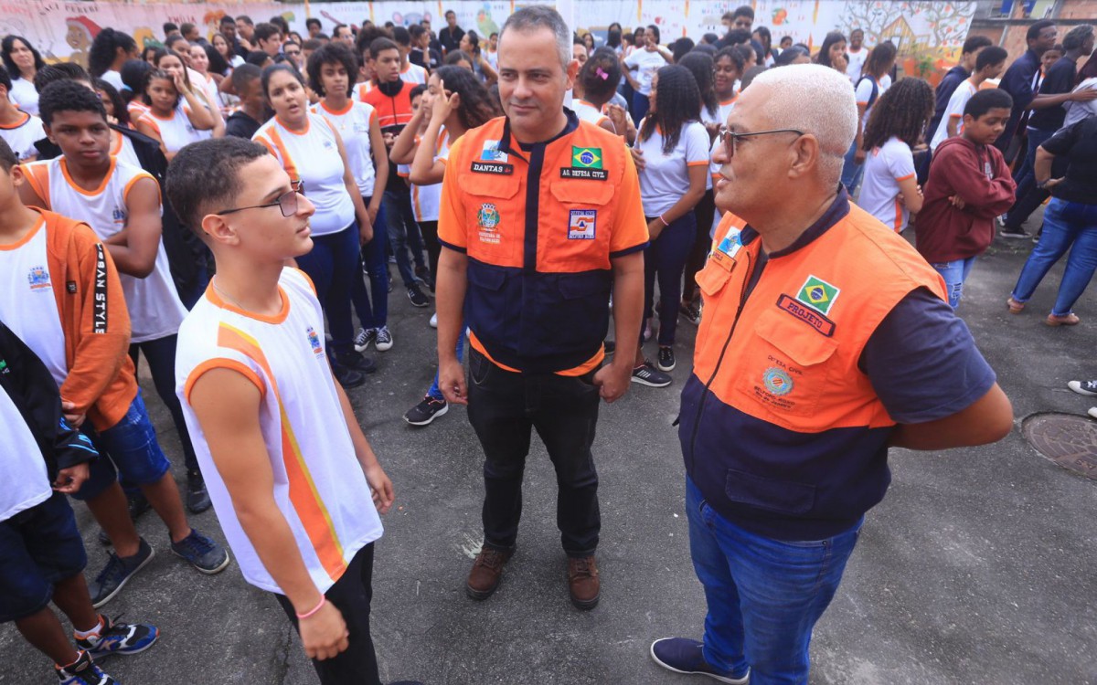 Daniel dos Santos Ramos gostou da experi&ecirc;ncia de participar do simulado da Defesa Civil
