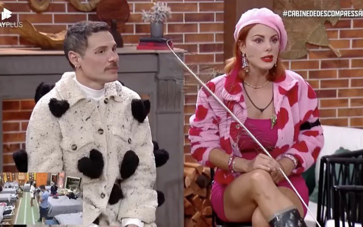 Alex Gallete e Deborah Albuquerque trocaram farpas fora do reality show  - Reprodução/Playplus