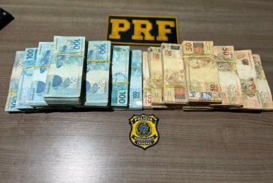 PRF apreende garimpeiro com R$ 150 mil e camisetas com as cores do Brasil