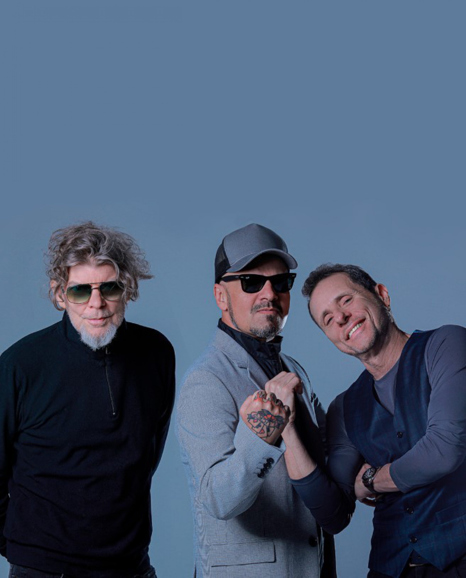 Atualmente, Titãs é um trio formado por Branco, Britto e Bellotto - Reprodução/Instagram