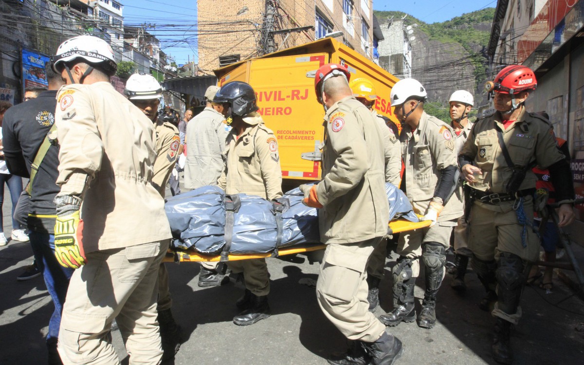 Um im&oacute;vel desabou na comunidade da Rocinha, na Zona Sul do Rio, na manh&atilde; desta quinta-feira (17). De acordo com o Corpo de Bombeiros, h&aacute; suspeita de que um homem esteja desaparecido nos escombros. A constru&ccedil;&atilde;o fica localizada na Travessa Luz, na descida do Largo do Boiadeiro.