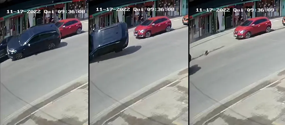 Sobrinha do governador de Roraima capota após bater em carro estacionado; Vídeo