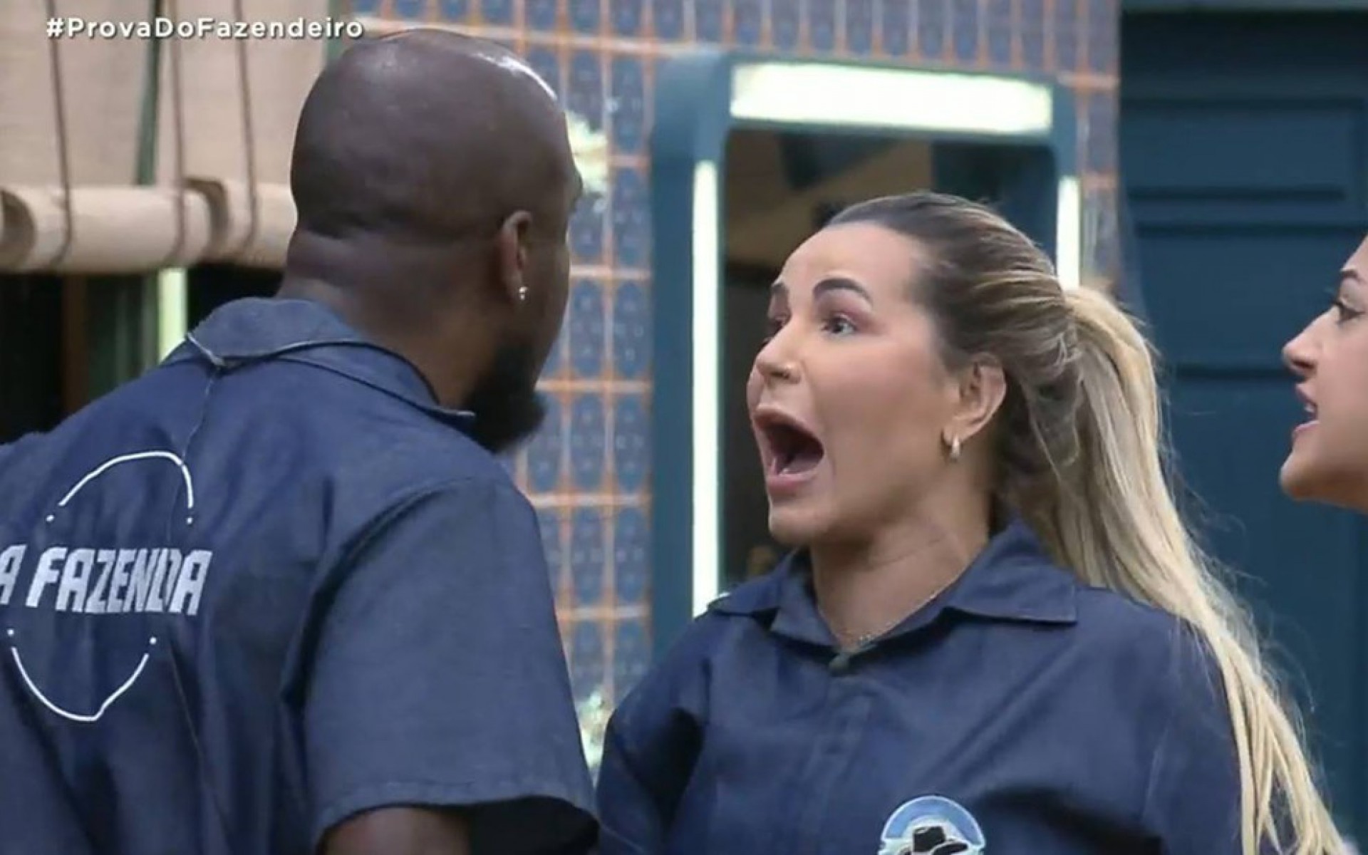 André Marinho e Deolane Bezerra discutem ao vivo em 'A Fazenda 14' - Reprodução