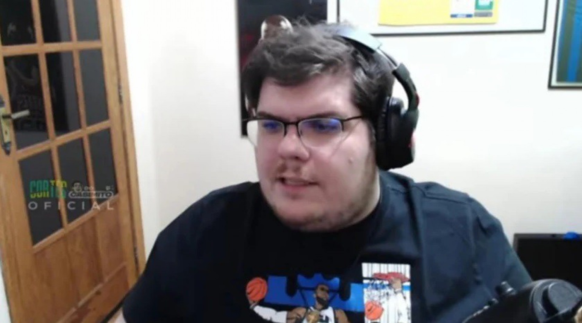 Casimiro Miguel testou positivo para Covid-19 - Reprodução/Twitch