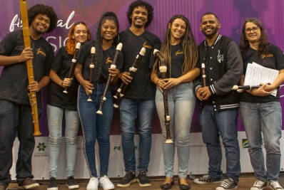 Orquestra da Grota apresenta seus flautistas no Solar do Jambeiro
