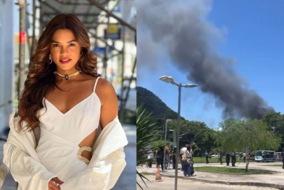 Lucy Alves mostra movimentação após incêndio nos Estúdios Globo: 'Todo mundo evacuando'