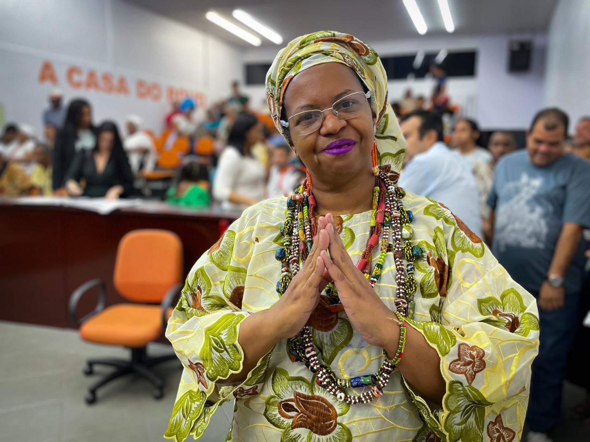 Rosana Gon&ccedil;alves, 51, conhecida como Don&eacute; Rosana, salientou que o preconceito e a intoler&acirc;ncia com as religi&otilde;es de matriz africana aumentaram nos &uacute;ltimos quatro anos - Matheus Breda / PMBR