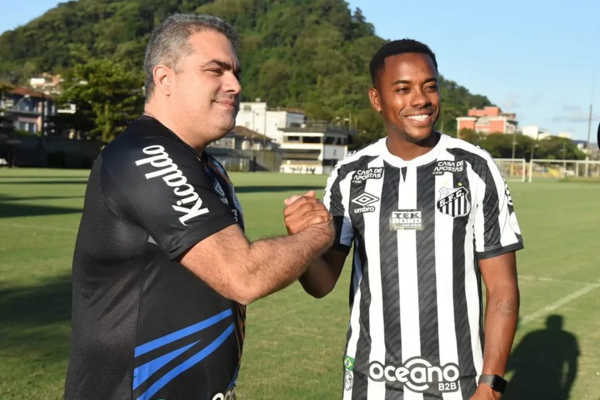 Em 2020, Orlando Rollo se envolveu numa polêmica ao tentar a contratação de Robinho, condenado por estupro na Itália - Divulgação/Santos FC
