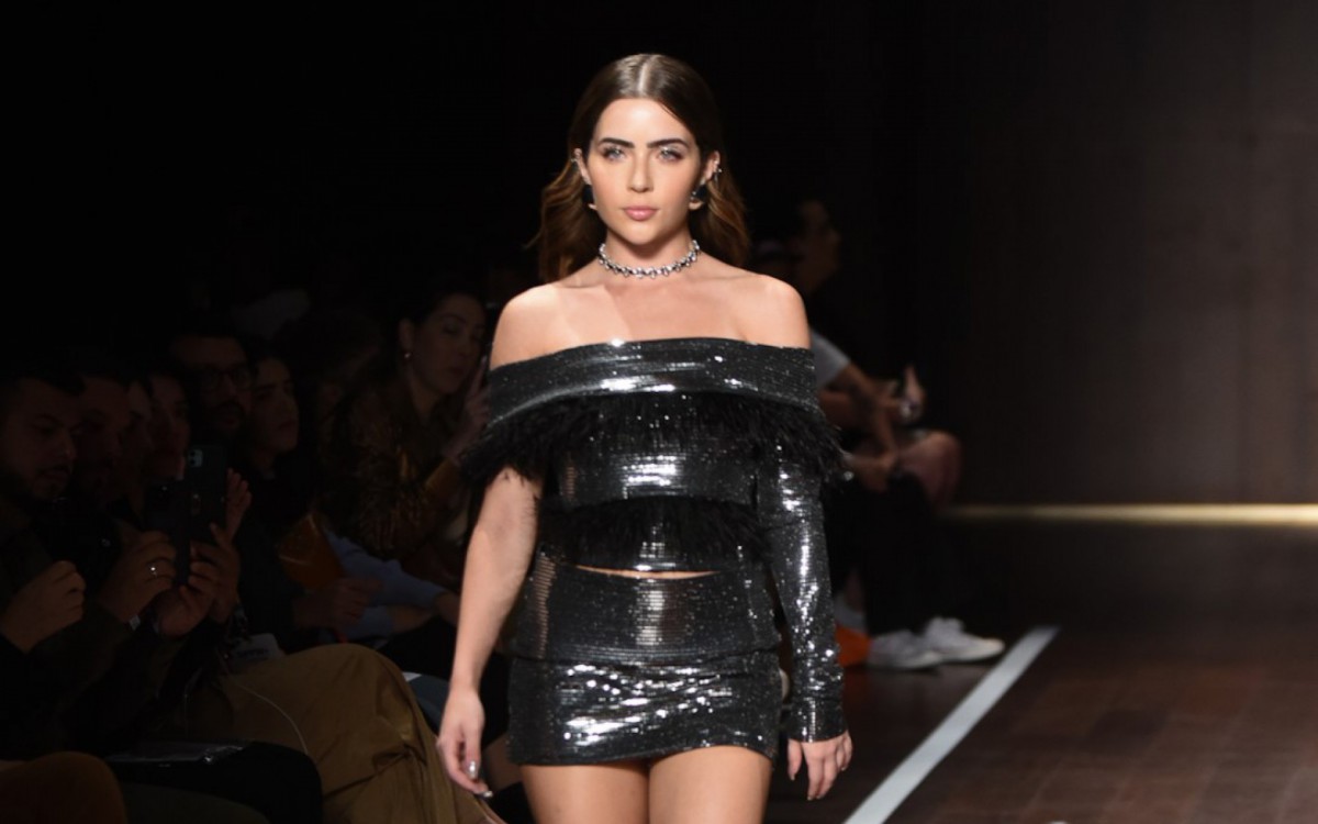 Jade Picon estreou nas passarelas da SPFW, nesta sexta-feira - Leo Franco / Ag. News