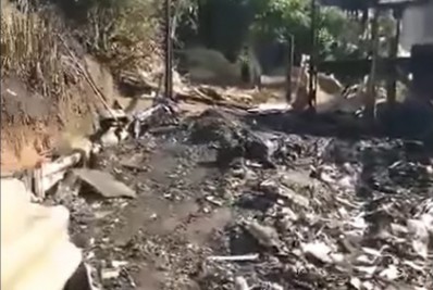 Família que perdeu casa em incêndio pede ajuda através de campanha com doações via PIX