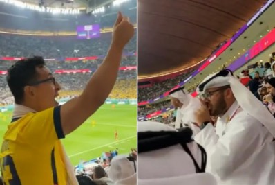 Vídeo: catari se irrita com deboche de equatoriano após gol anulado e clima esquenta