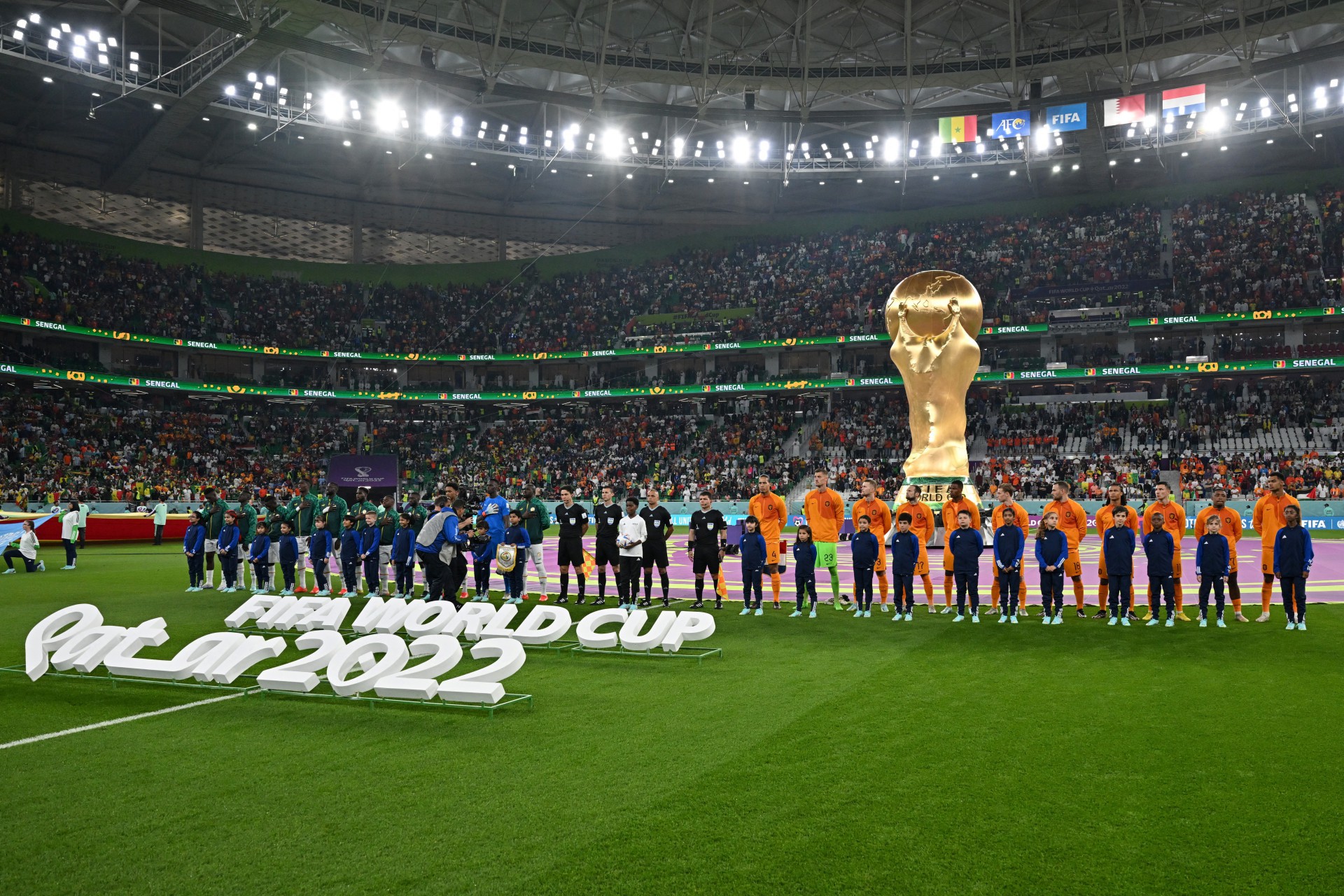 Senegal x Holanda, pela primeira rodada do Grupo A da Copa do Mundo do Catar  - AFP