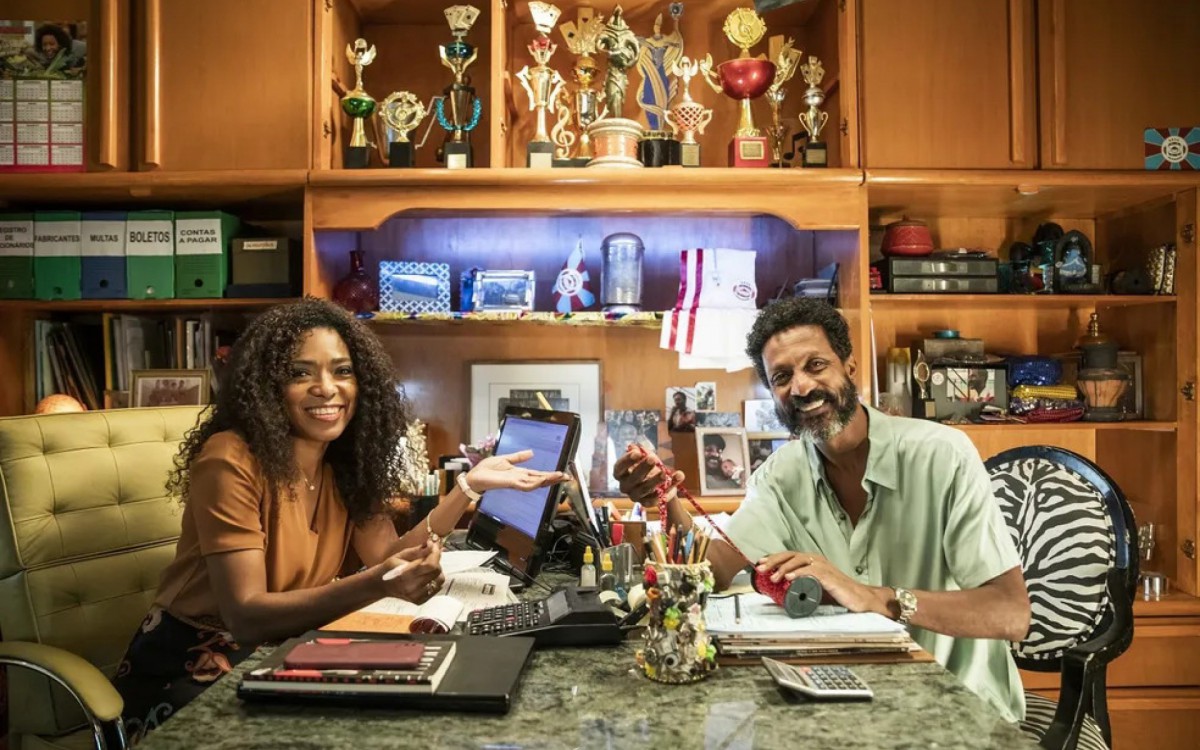 Ol&iacute;mpia (Vilma Melo) e Eraldo (Luis Miranda) - Globo/Jo&atilde;o Miguel Jr