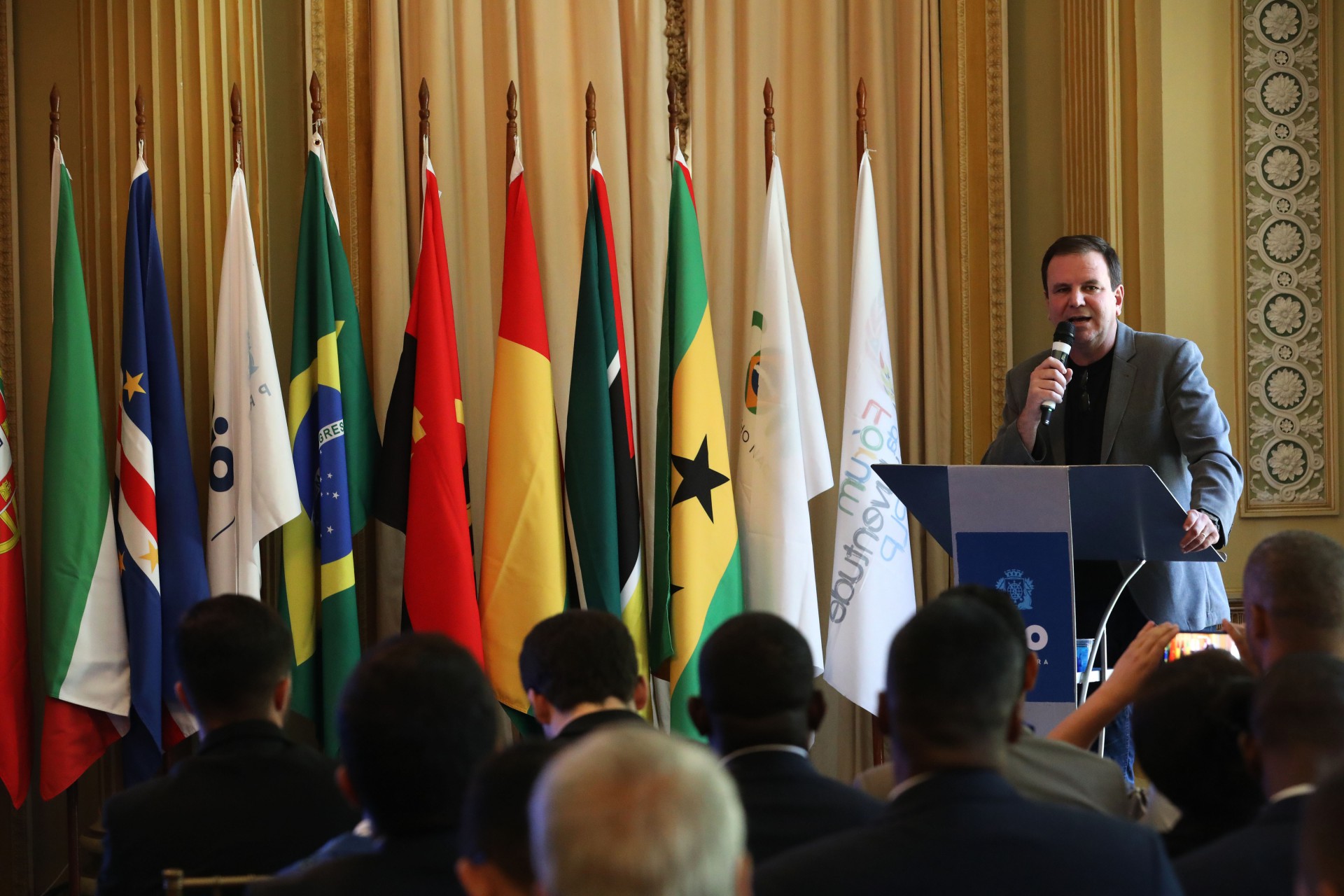 Estão reunidos no Rio para uma agenda de debates e cooperação representantes da Angola, Brasil, Cabo Verde, Guiné-Bissau, Guiné Equatorial, Moçambique, Portugal, São Tomé e Príncipe e Timor Leste. - Divulgação