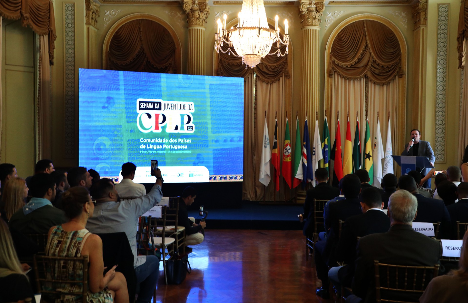 Estão reunidos no Rio para uma agenda de debates e cooperação representantes da Angola, Brasil, Cabo Verde, Guiné-Bissau, Guiné Equatorial, Moçambique, Portugal, São Tomé e Príncipe e Timor Leste. - Divulgação