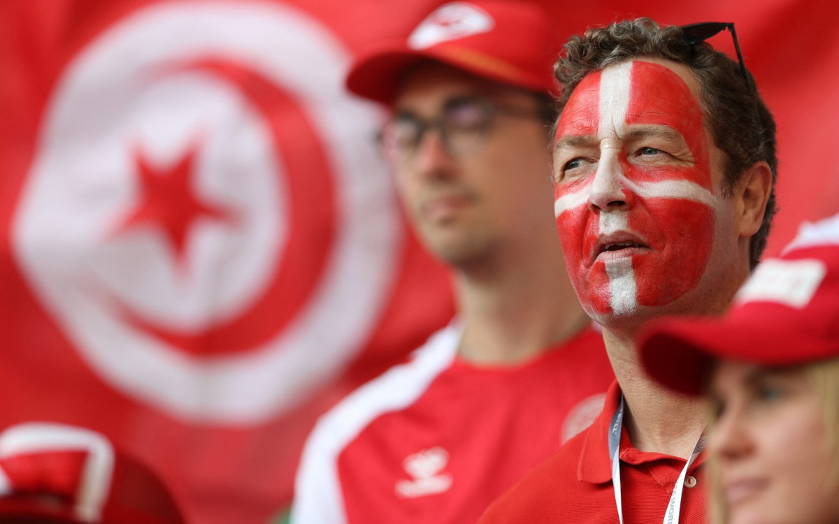 Partida entre Dinamarca e Tun&iacute;sia foi a primeira sem gols na Copa do Mundo de 2022