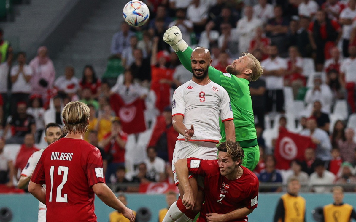 Partida entre Dinamarca e Tun&iacute;sia foi a primeira sem gols na Copa do Mundo de 2022
