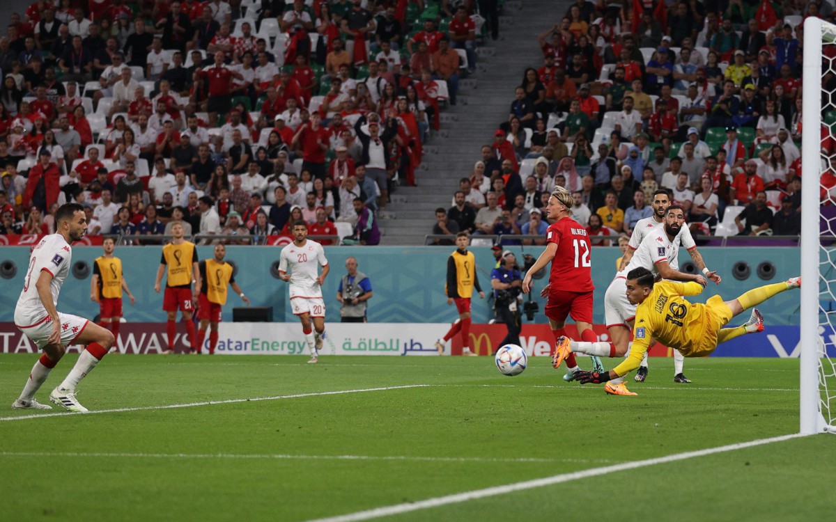 Partida entre Dinamarca e Tun&iacute;sia foi a primeira sem gols na Copa do Mundo de 2022
