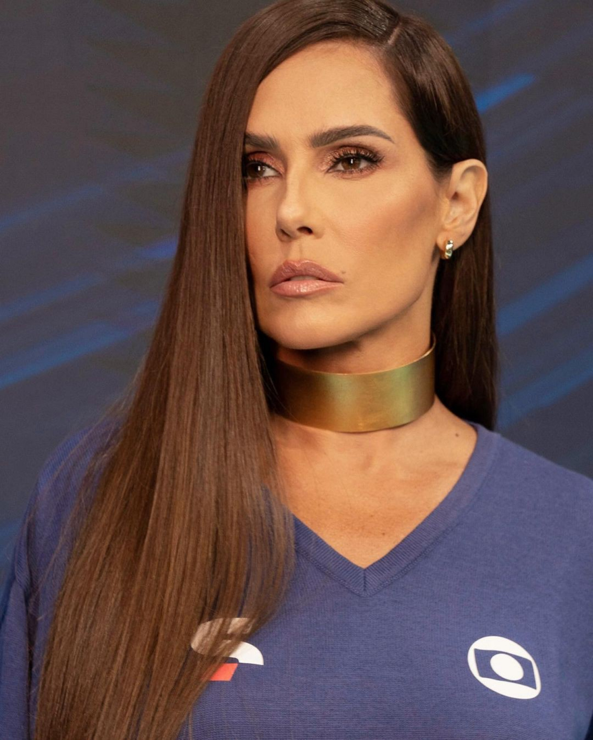 Look escolhido por Deborah Secco para comentar os jogos no segundo dia de Copa do Mundo - Reprodução Internet