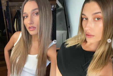 Parecidas? Sasha Meneghel posta selfie e é comparada com Hailey Bieber
