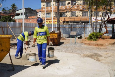 Moradores aprovam as obras das praças no Gradim e na Raul Veiga