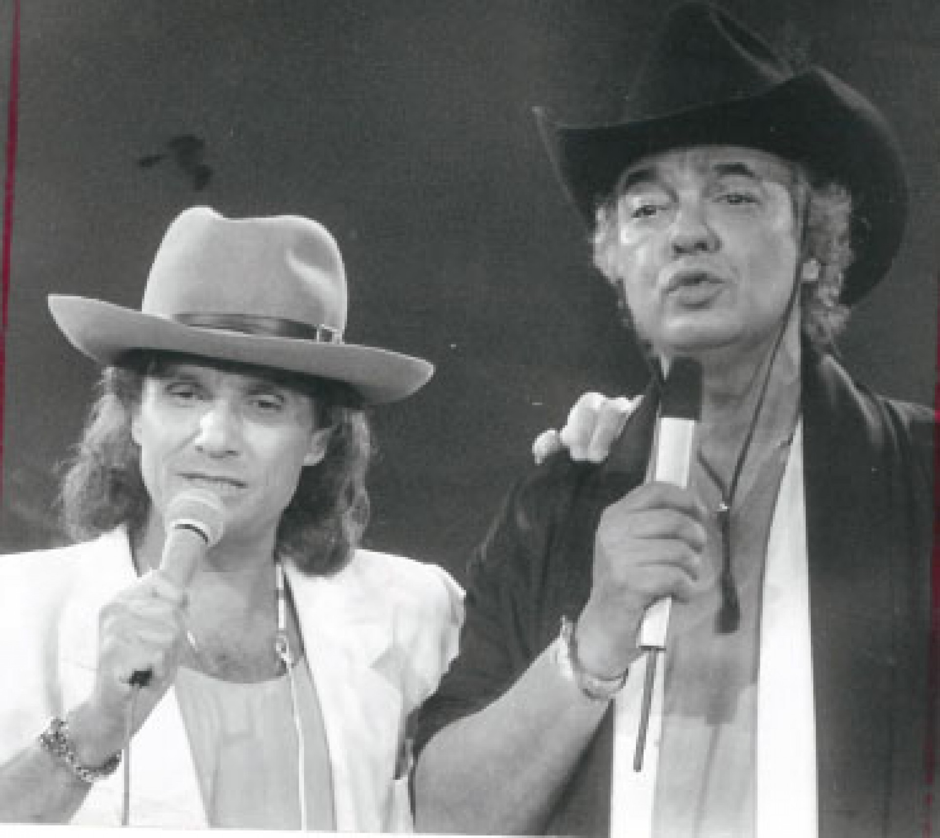 Roberto e Erasmo em 24/12/1987 - Arquivo O Dia