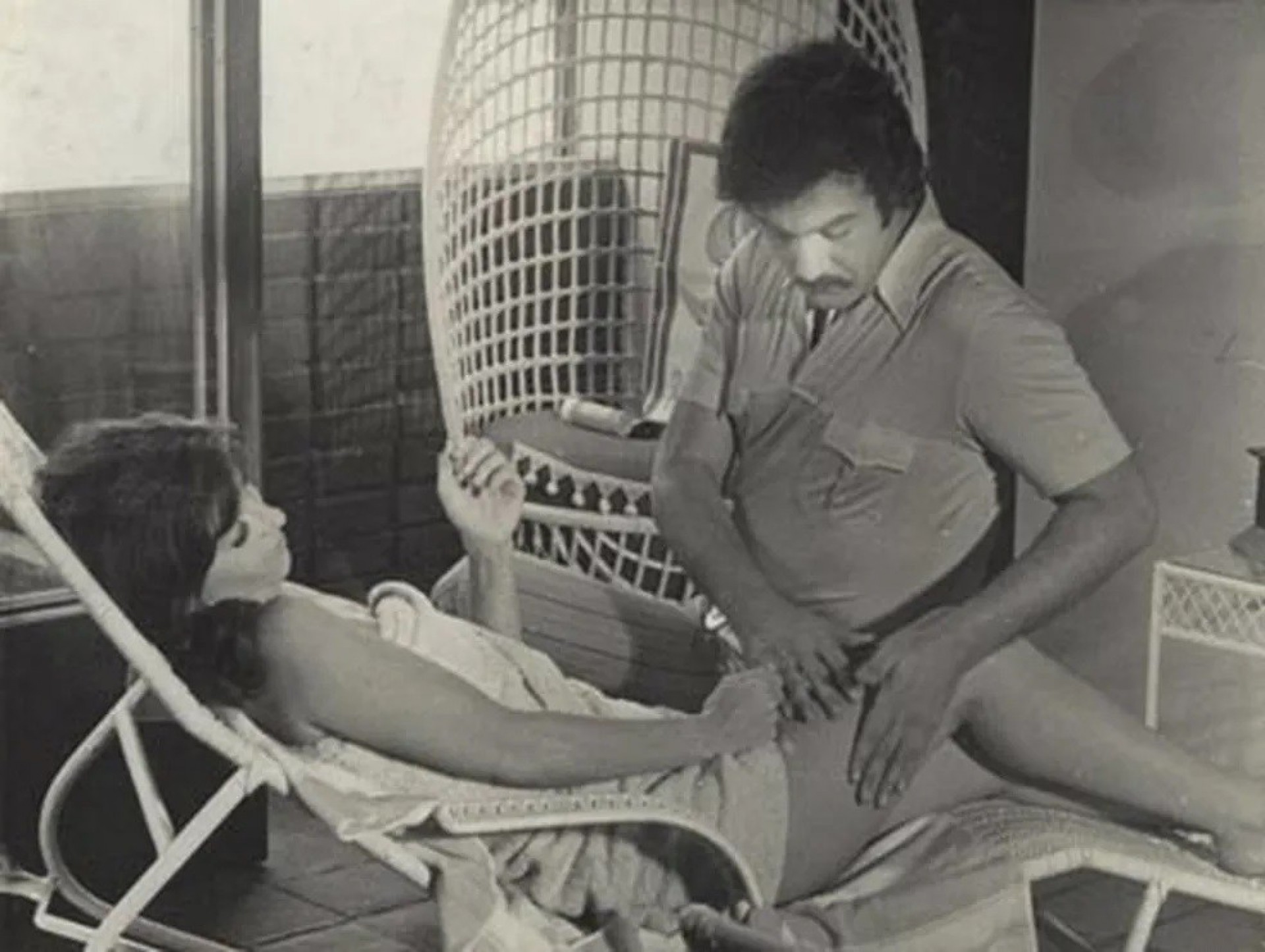 Erasmo Carlos em cena no filme 'Os Machões' - Reprodução 