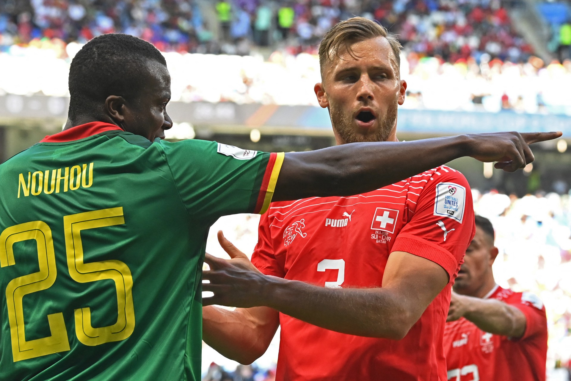 Suíça levou a melhor e venceu Camarões - AFP