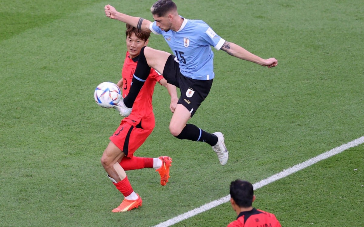 Uruguai e Coreia do Sul fizeram um jogo muito fraco tecnicamente pelo Grupo H da Copa do Mundo - AFP