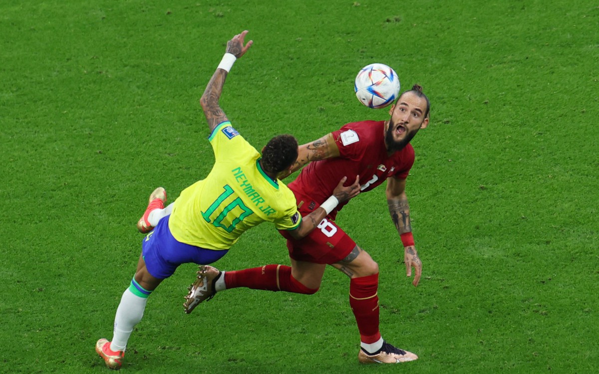 Brasil fez sua estreia na Copa do Mundo contra a S&eacute;rvia