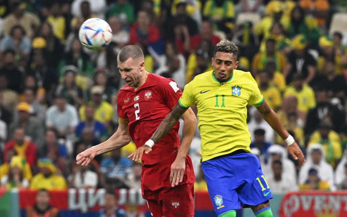 Brasil fez sua estreia na Copa do Mundo contra a S&eacute;rvia