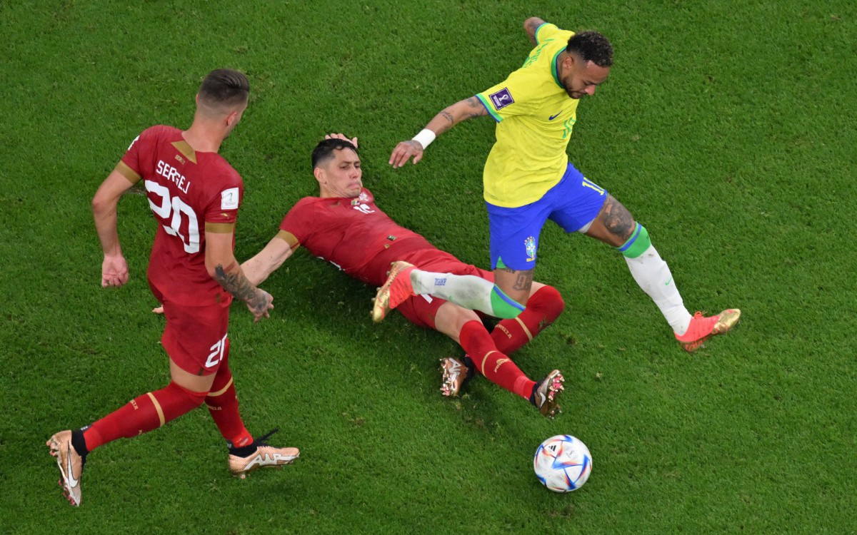 Brasil fez sua estreia na Copa do Mundo contra a S&eacute;rvia