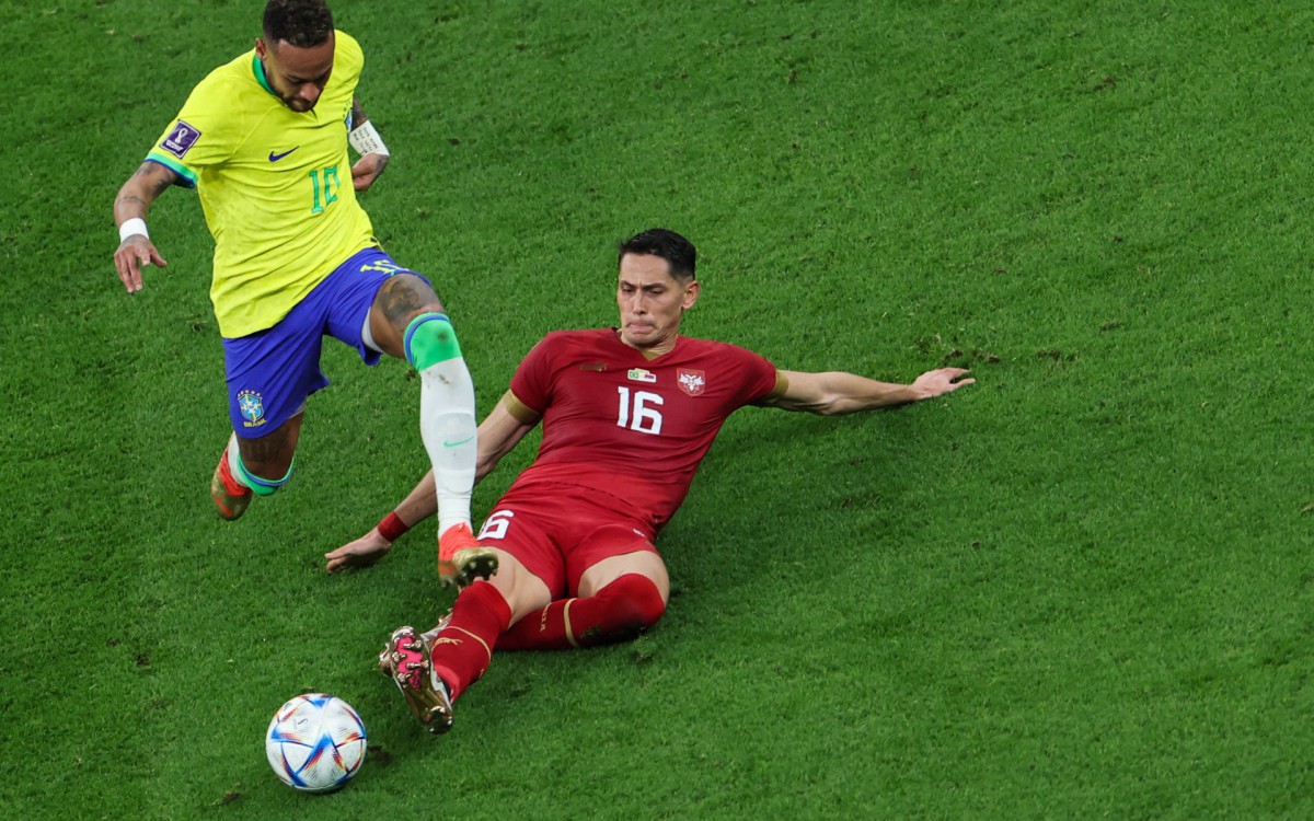 Brasil fez sua estreia na Copa do Mundo contra a S&eacute;rvia