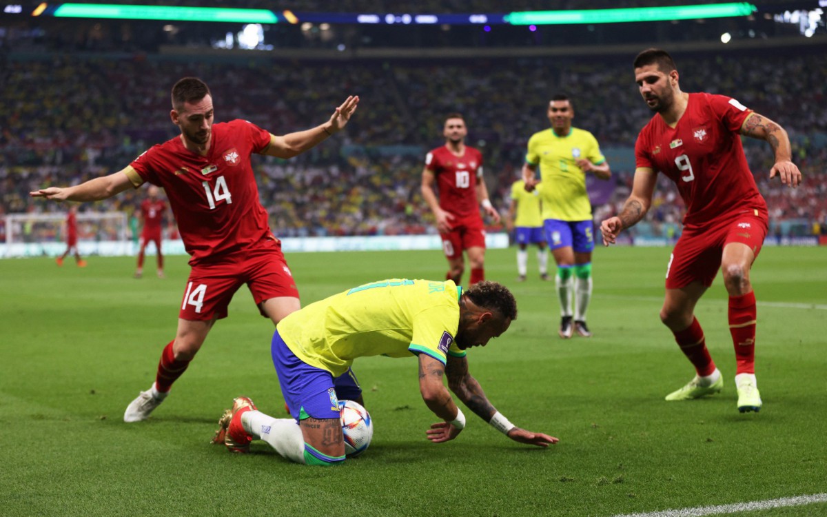 Brasil fez sua estreia na Copa do Mundo contra a S&eacute;rvia
